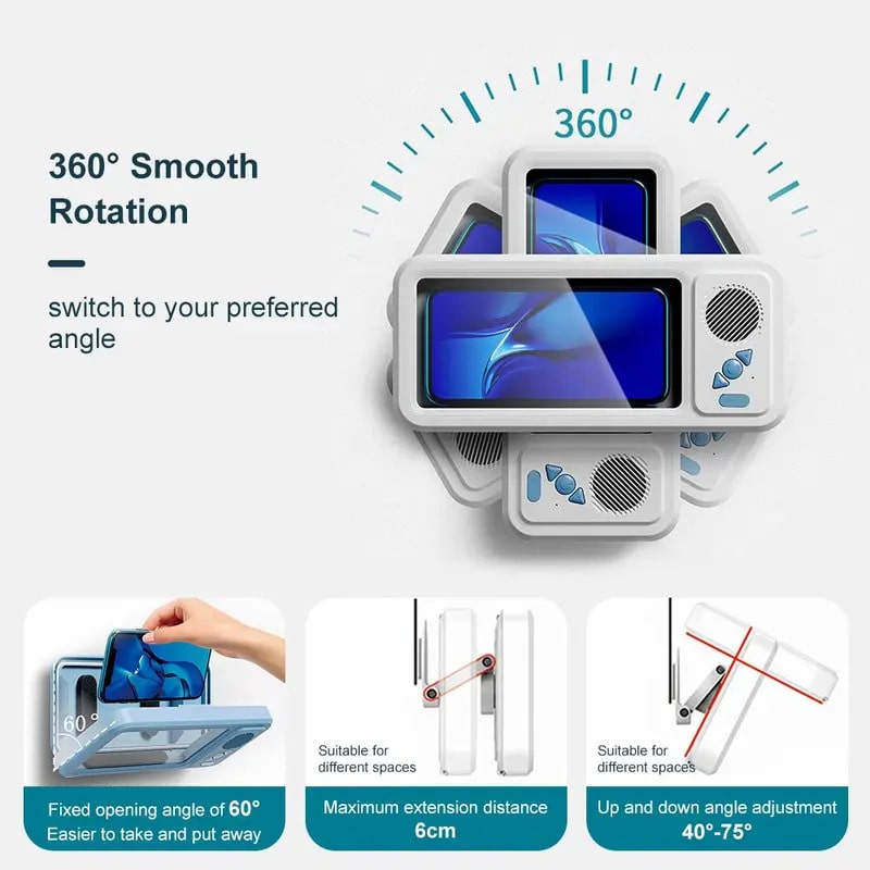 AquaSpin™ 360 Shower Speaker